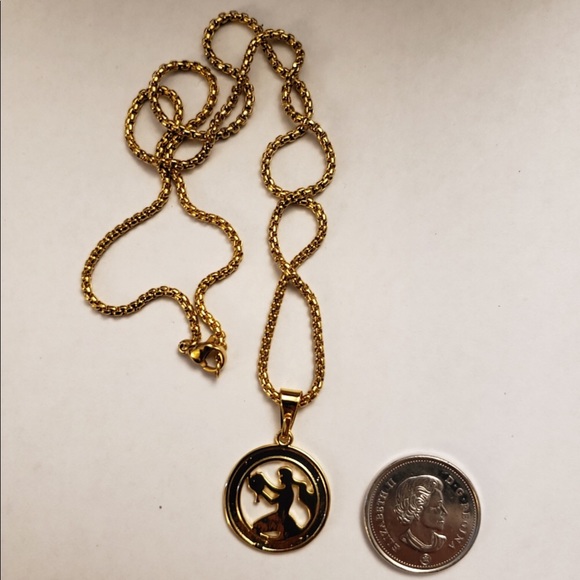 Virgo Zodiac Sign Gold Filled 18” Long Nec… - Picture 4 of 4